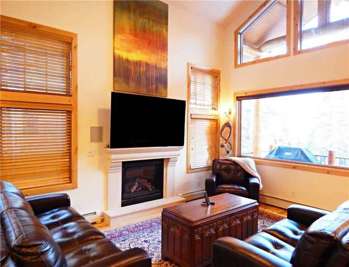 12 Yukon Lane Townhome - Winter Park Colorado - Living Area with Fireplace - StayWinterPark